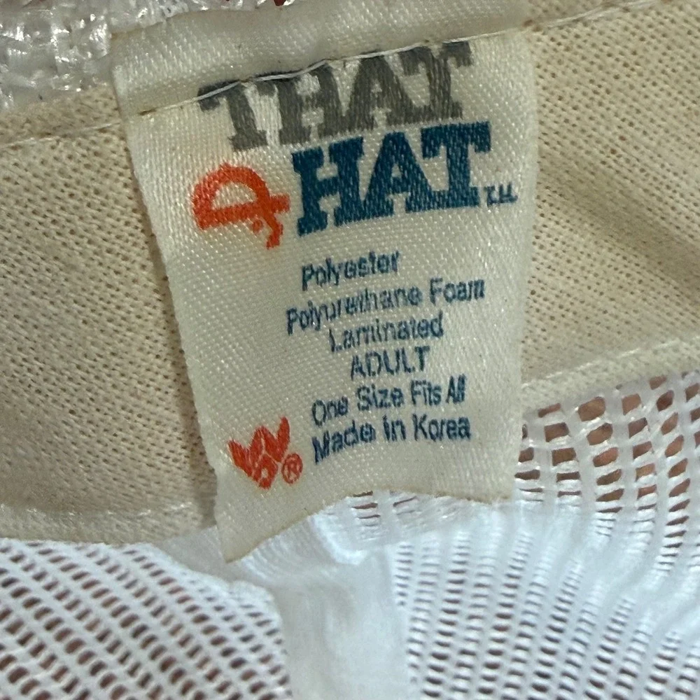 B- Vintage Kmart Havoline Racing Trucker Hat White Mesh Snapback Cap That Hat